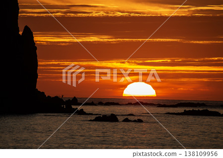 積丹的壯麗日落 138109956