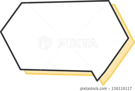 白色背景上的對話氣泡，普普藝術_多邊形 3 138110117