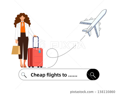 travel, vector, women 138110860