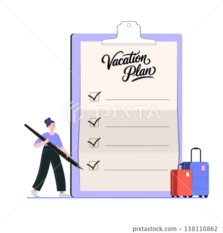 clipboard, travel, vector 138110862