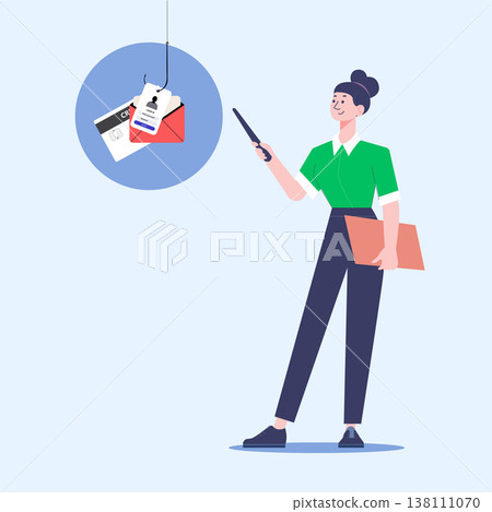 vector, security, businesswoman 138111070