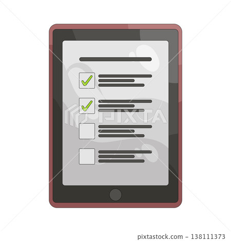 Illustration of online survey  138111373
