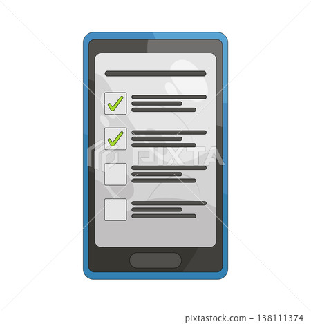 Illustration of online survey  138111374