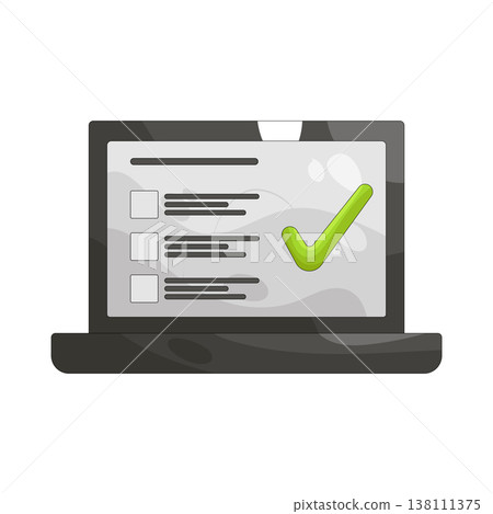 Illustration of online survey  138111375