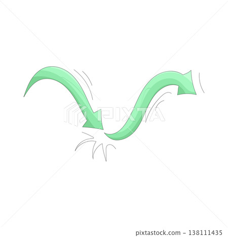Illustration of two arrow Illustration of two arrow 138111435