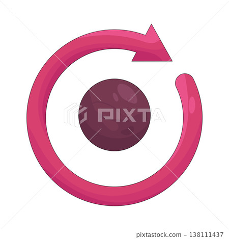 Illustration of reload arrow Illustration of reload arrow 138111437