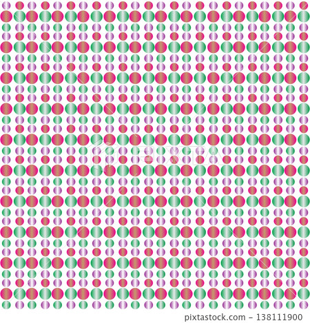 Seamless Geometric Circle Pattern Background with Pink and Green Gradient Dots for Decor Seamless Geometric Circle Pattern Background with Pink and Green Gradient Dots for Decor 138111900