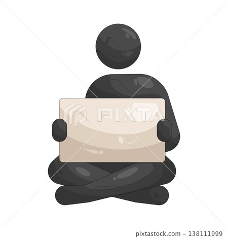 Illustration of protester Illustration of protester 138111999