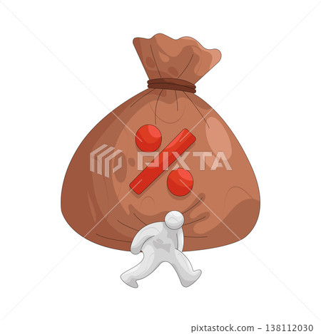 Illustration of Tax burden Illustration of Tax burden 138112030
