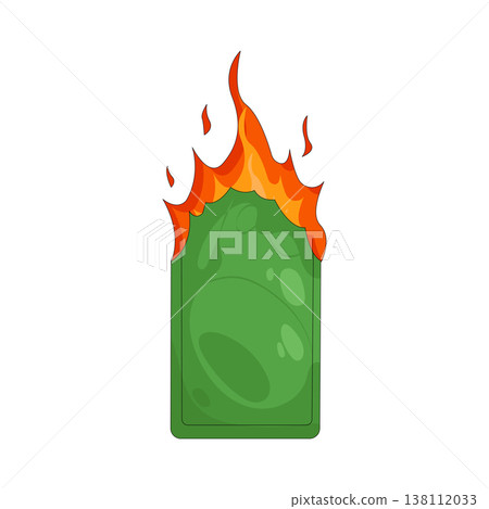 Illustration of Burning money Illustration of Burning money 138112033