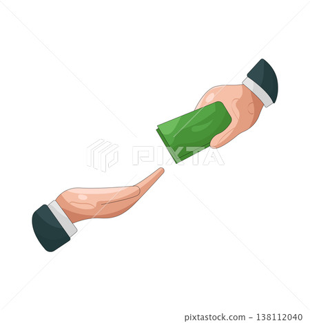 Illustration of Give money 138112040