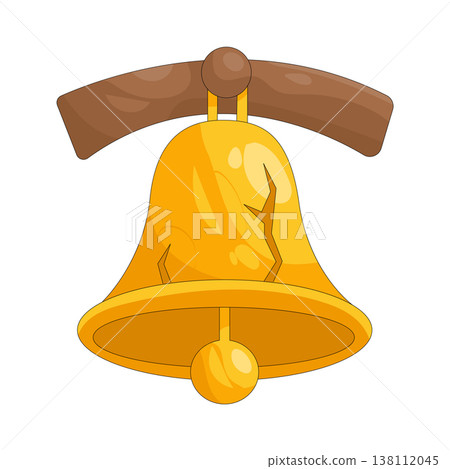 Illustration of broken bell 138112045