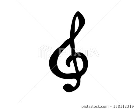 Simple handwritten musical notes 138112319