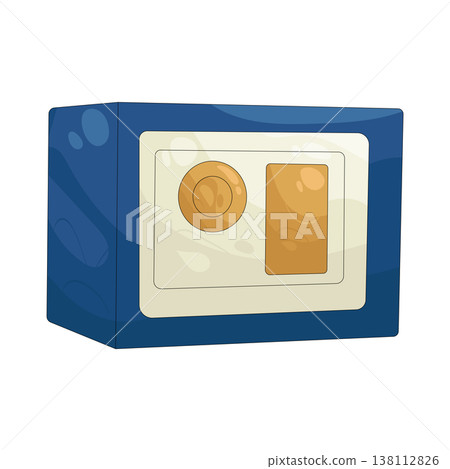 Illustration of safe box 138112826