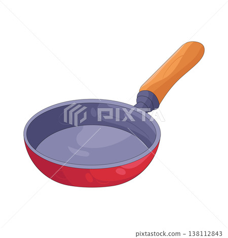 Illustration of frying pan Illustration of frying pan 138112843