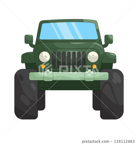 Illustration of off-road vehicle  138112863