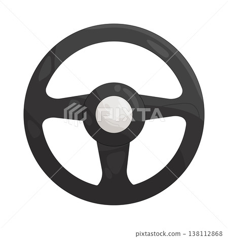 Illustration of steering wheel Illustration of steering wheel 138112868