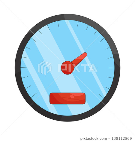 Illustration of speedometer Illustration of speedometer 138112869