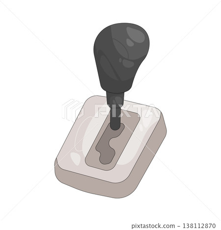 Illustration of gear shift Illustration of gear shift 138112870