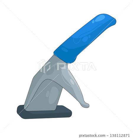 Illustration of car hand brake Illustration of car hand brake 138112871