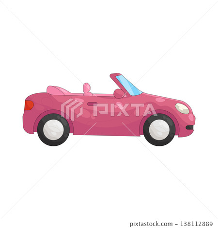 Illustration of convertible car Illustration of convertible car 138112889