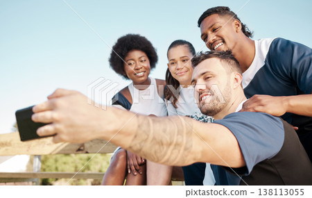 Cheerleader team, group selfie and happy people at sports competition, training workout or post photo to social media app. Cheerleading, photography and dancer teamwork, practice and picture together Cheerleader team, group selfie and happy people at sports competition, training workout or post photo to social media app. Cheerleading, photography and dancer teamwork, practice and picture together 138113055