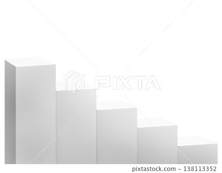A white stand for presenting product models against a white background. 138113352