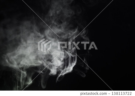 Smoking, cigarette and dark or black background with pattern, texture and mockup for abstract art of gas or cloud design. Vape, fog or smoke clouds in air pollution, texture or danger in empty studio Smoking, cigarette and dark or black background with pattern, texture and mockup for abstract art of gas or cloud design. Vape, fog or smoke clouds in air pollution, texture or danger in empty studio 138113722
