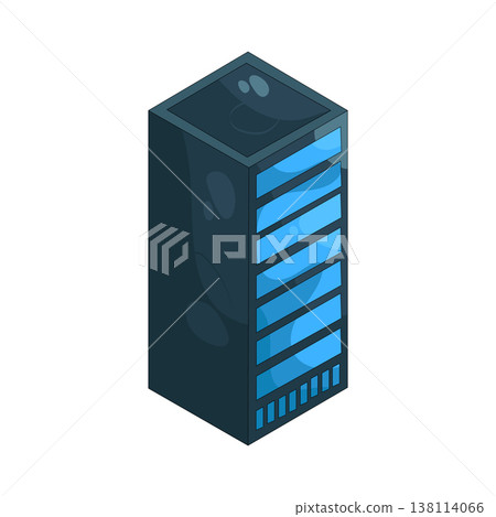 Illustration of Server rack 138114066