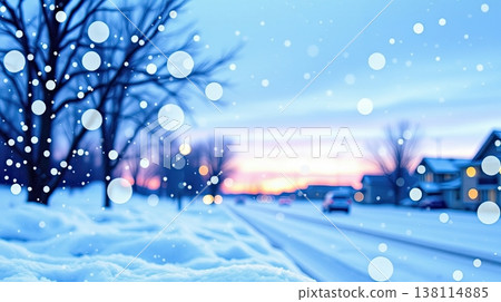 Snowy trees and open spaces form a calm winter scene. The illustration conveys silence and natural harmony. Snowy trees and open spaces form a calm winter scene. The illustration conveys silence and natural harmony. 138114885