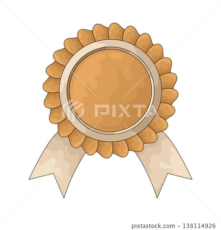 Illustration of Award ribbon 138114926