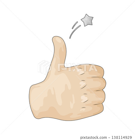 Illustration of Thumbs up Illustration of Thumbs up 138114929