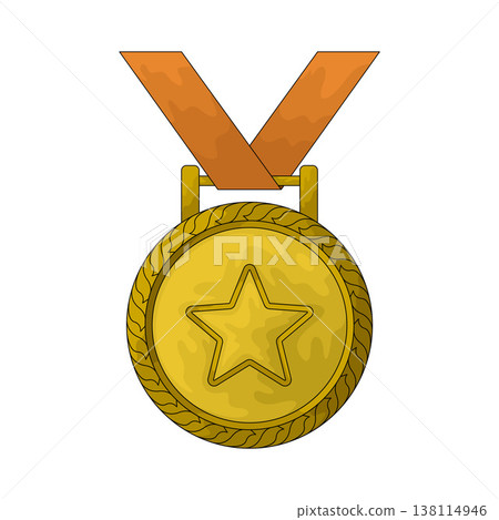 Illustration of Gold Medal 138114946