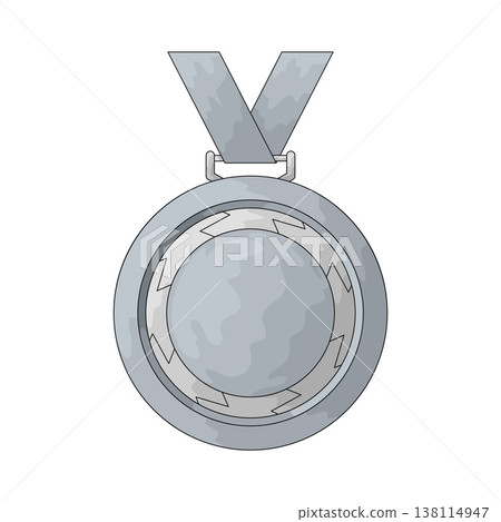 Illustration of Silver Medal Illustration of Silver Medal 138114947