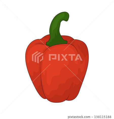 Illustration of Bell Pepper Illustration of Bell Pepper 138115188