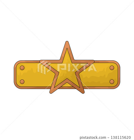 Illustration of Star badge Illustration of Star badge 138115620
