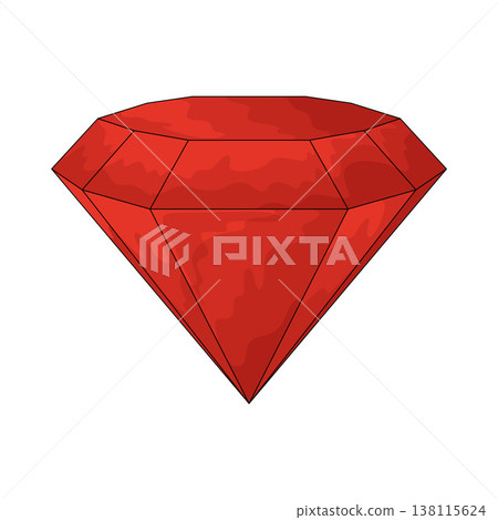 Illustration of Red Diamond 138115624