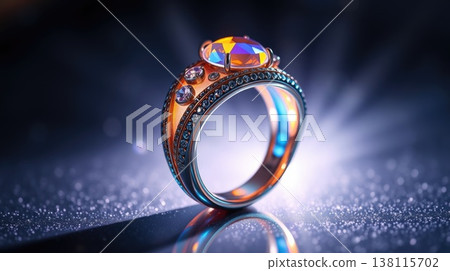 Single fine ring captured in minimal style. A chic, elegant, and timeless visual. Single fine ring captured in minimal style. A chic, elegant, and timeless visual. 138115702