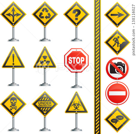 Collection Road Signs Collection Road Signs 138116027
