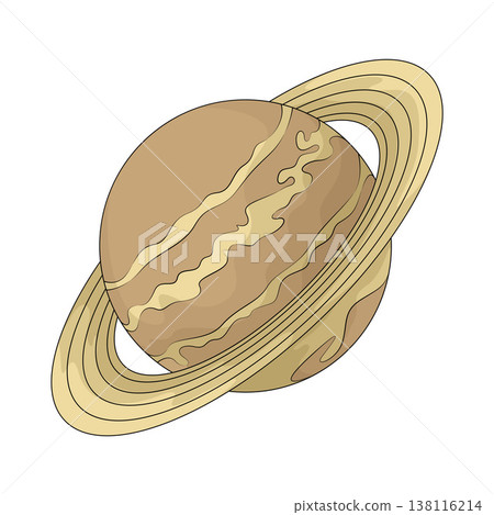 Illustration of Saturn 138116214