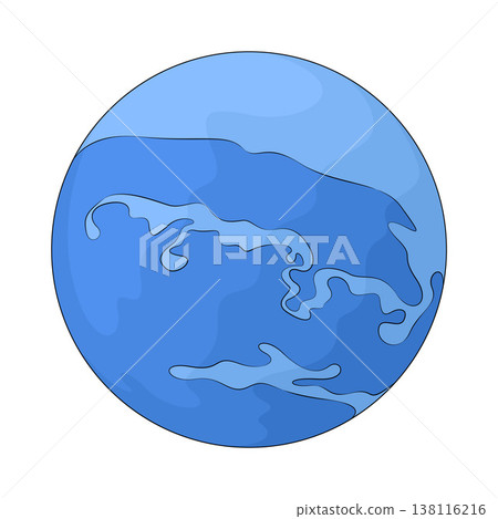 Illustration of Neptune Illustration of Neptune 138116216