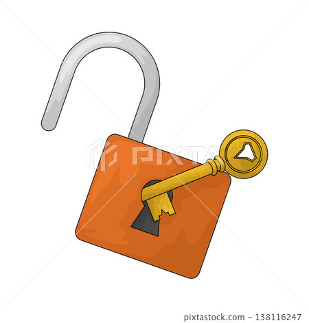 Illustration of Unlock Illustration of Unlock 138116247