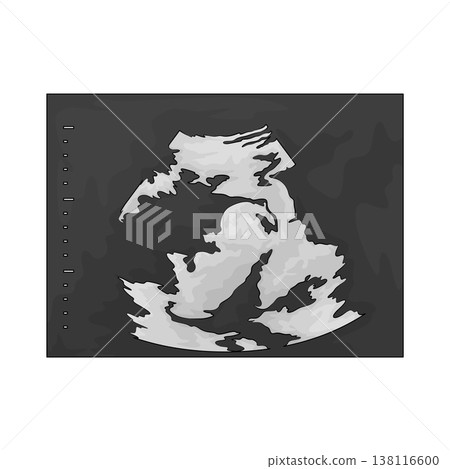 Illustration of ultrasound USG Illustration of ultrasound USG 138116600