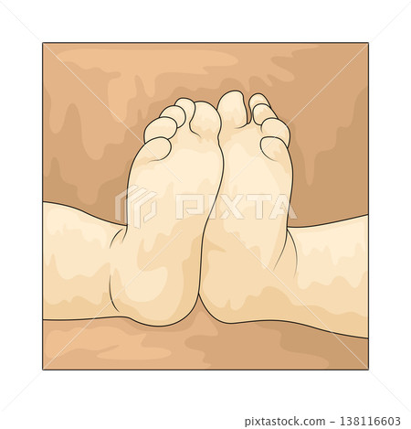 Illustration of Baby Feet 138116603