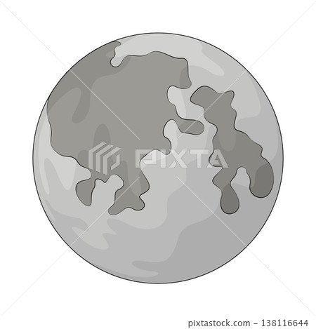 Illustration of Moon Illustration of Moon 138116644