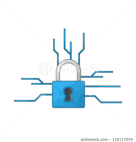 Illustration of Digital Lock Illustration of Digital Lock 138117054