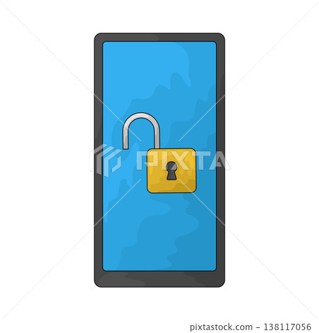 Illustration of Mobile Lock Illustration of Mobile Lock 138117056
