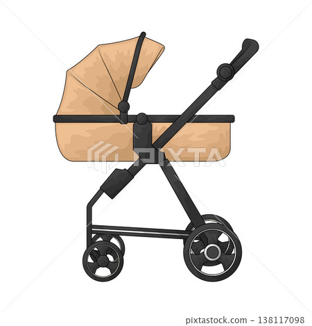 Illustration of Baby pushchair 138117098