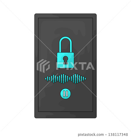 Illustration of Voice Lock Illustration of Voice Lock 138117348