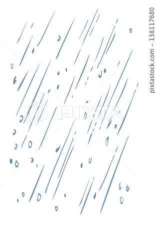 Vector drawing. Rain and hail 138117680